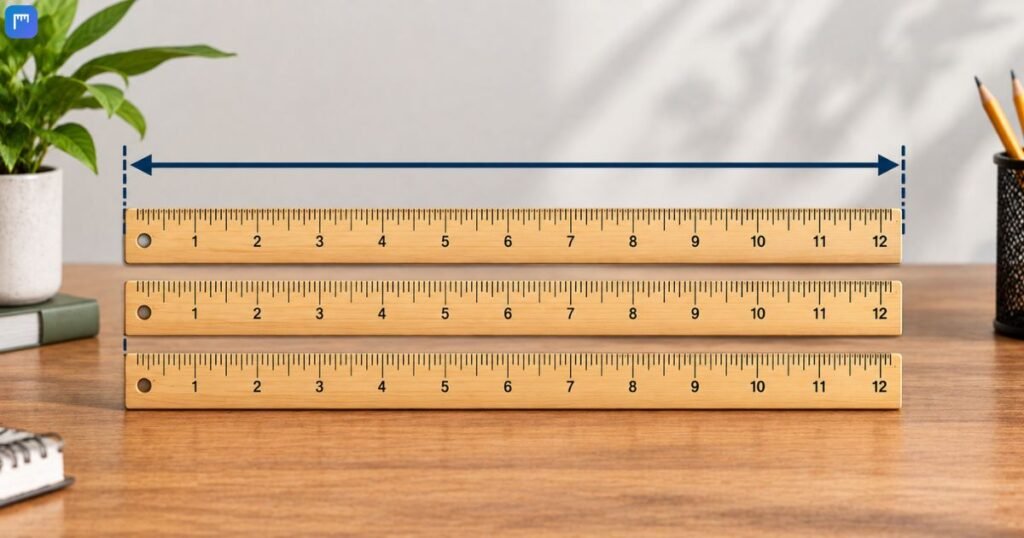 Three 12-Inch Rulers